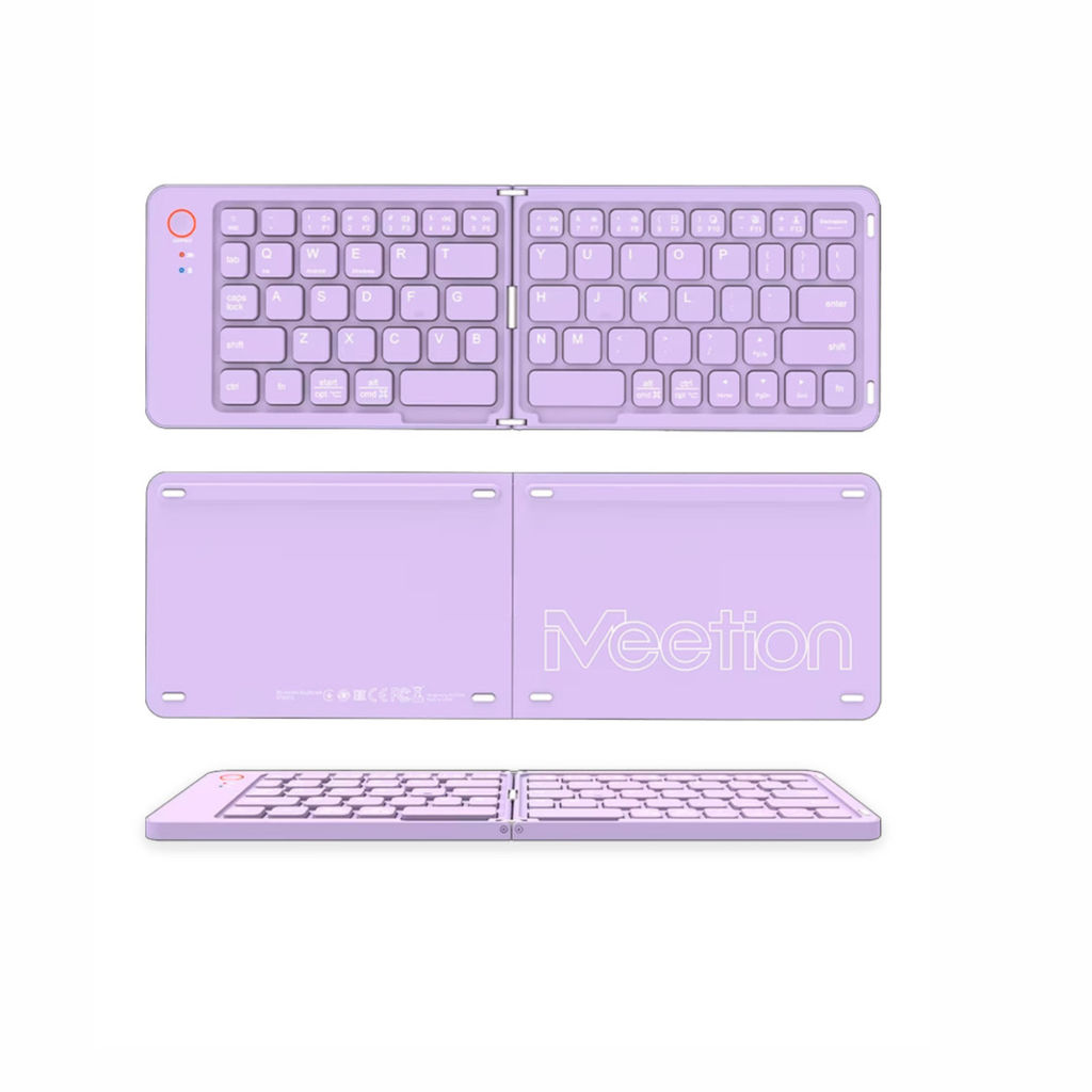 TECLADO PLEGABLE MEETION BTK001 BT RECARGABLE /PURPLE