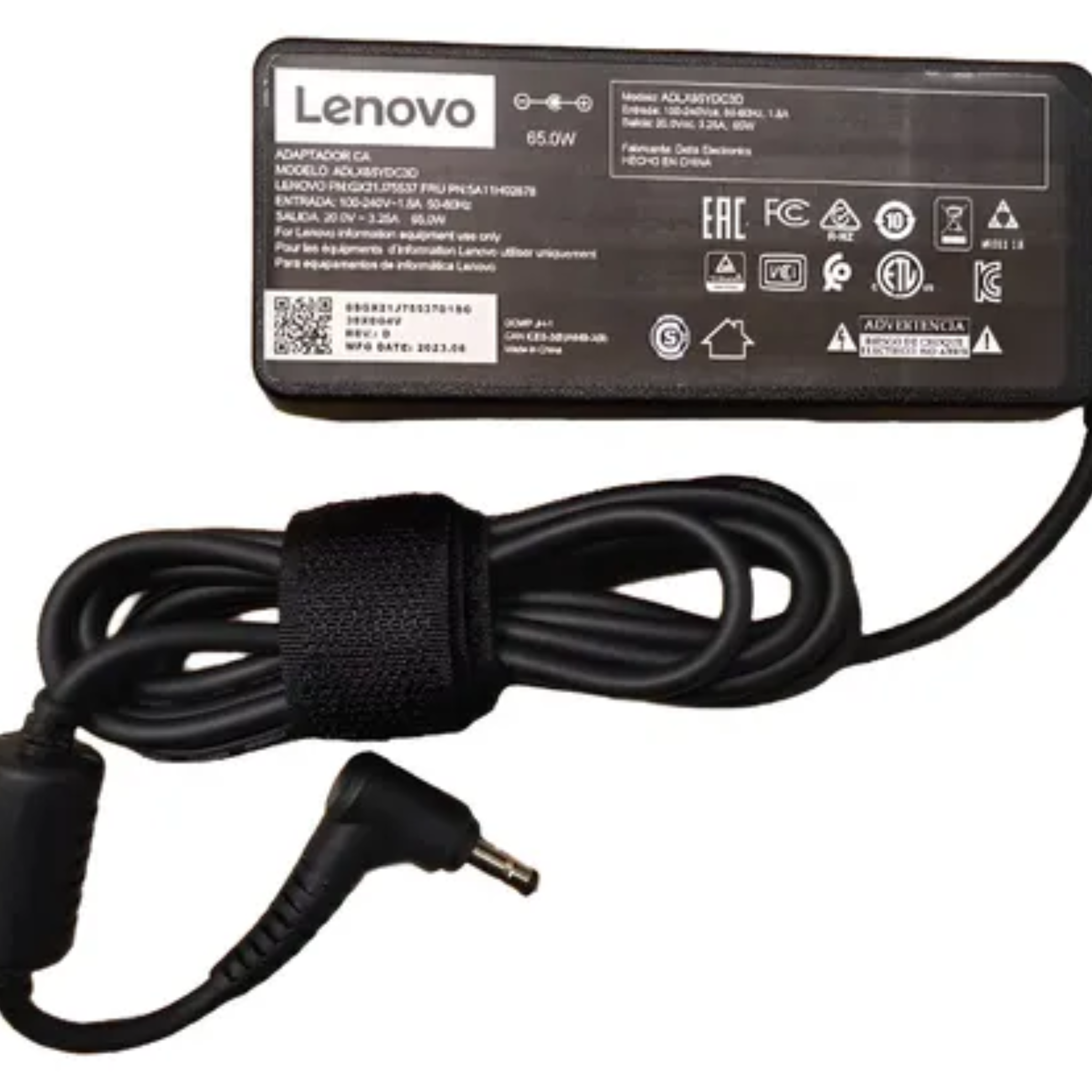 CARGADOR LAPTOP KA11010LO/20V-3.25A-65W 4.0*1.7mm LENOVO