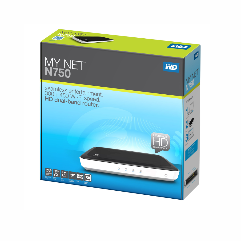 ROUTER WESTERN DIGITAL N750 300+450 Mbps