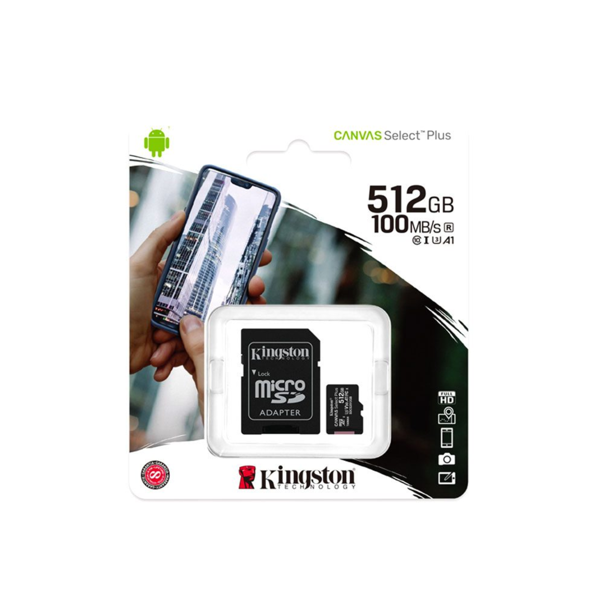 MICRO KINGSTON SDCS2/512GB CLASS 10 100MB/s