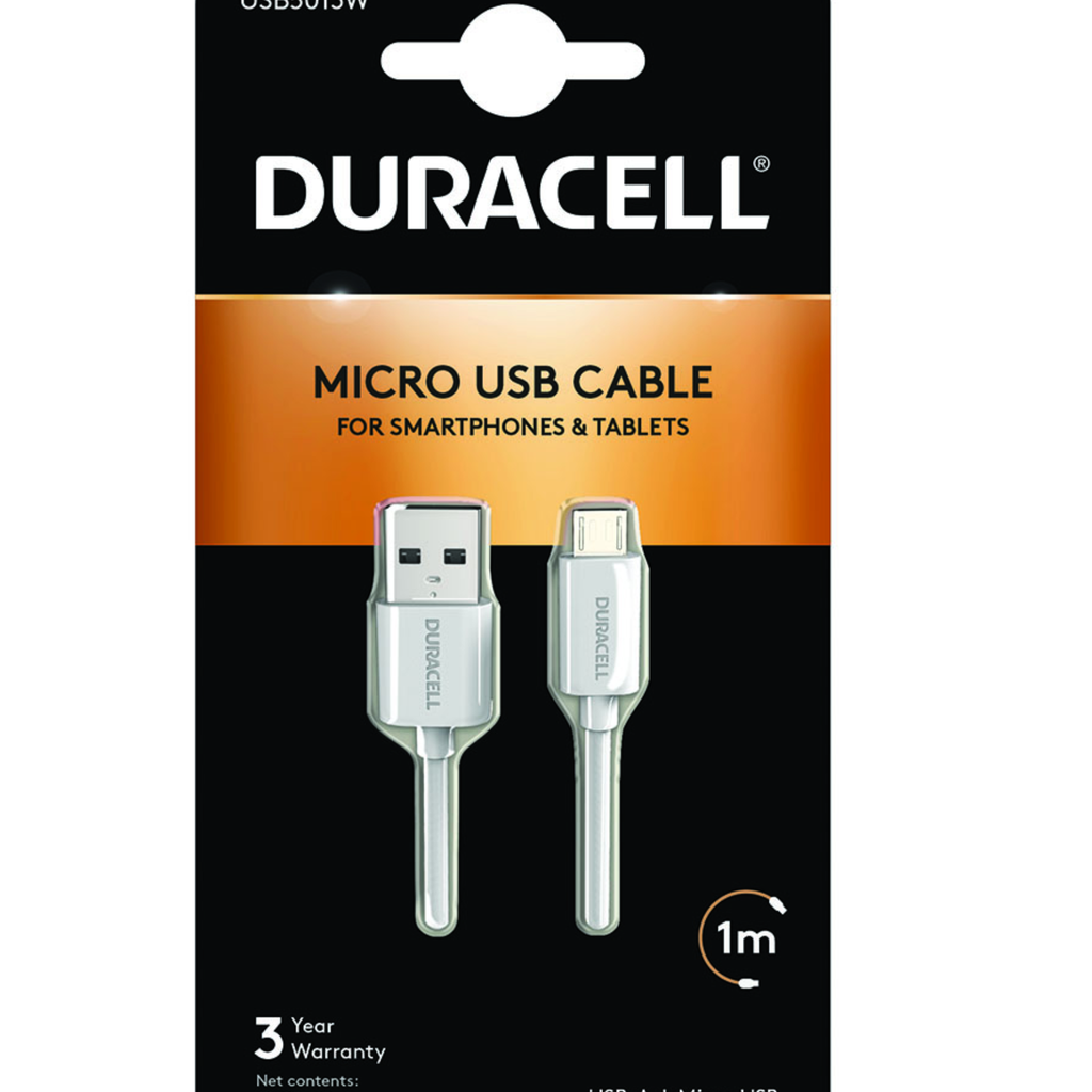 CABLE DURACELL USB A MICRO USB