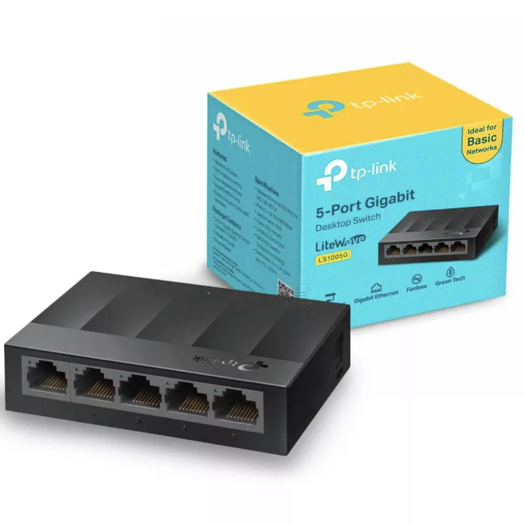TP-LINK SWITCH LS1005G 5 PUERTOS 10/100/1000Mbps