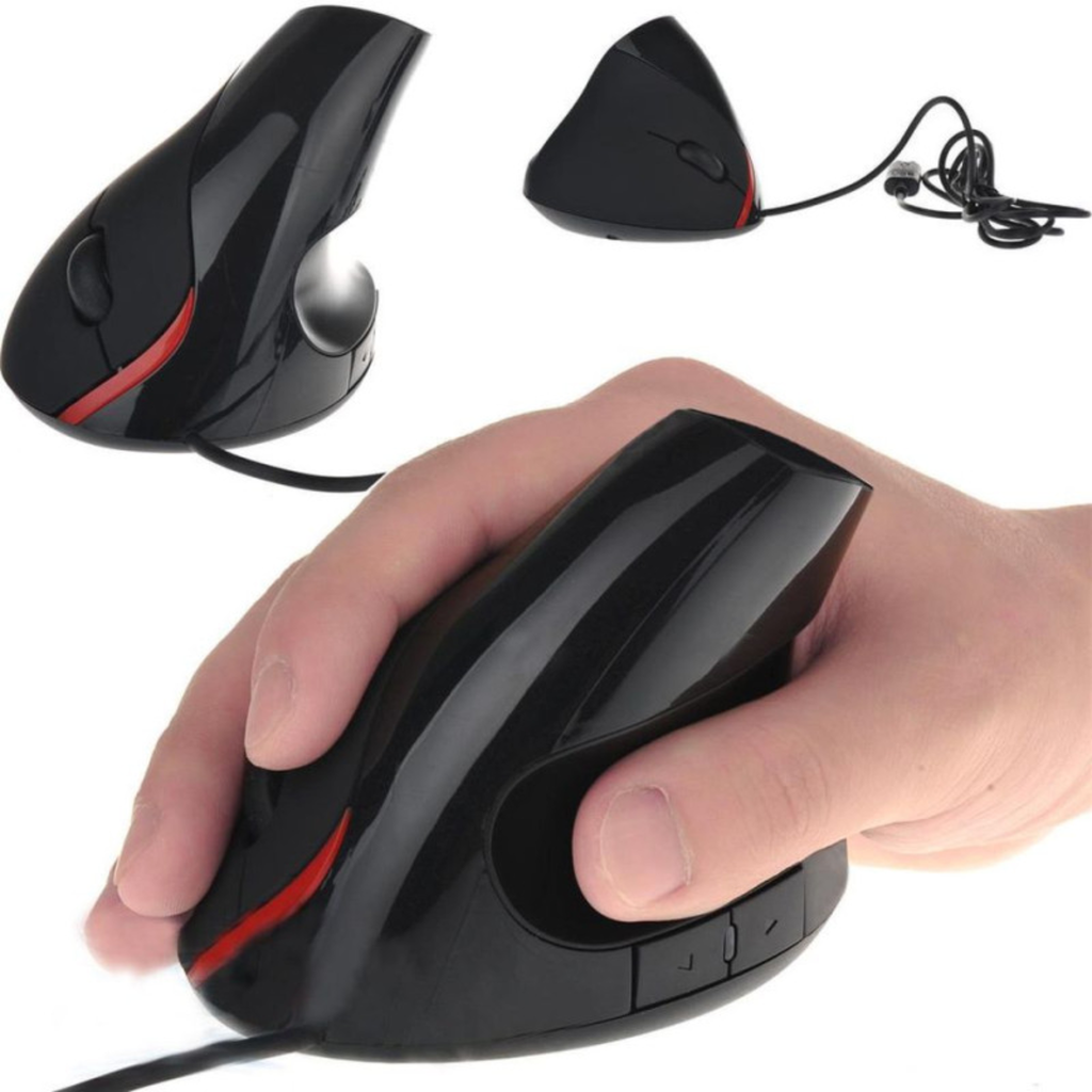 MOUSE ERGONOMICO ANERA MCV01 USB BLACK
