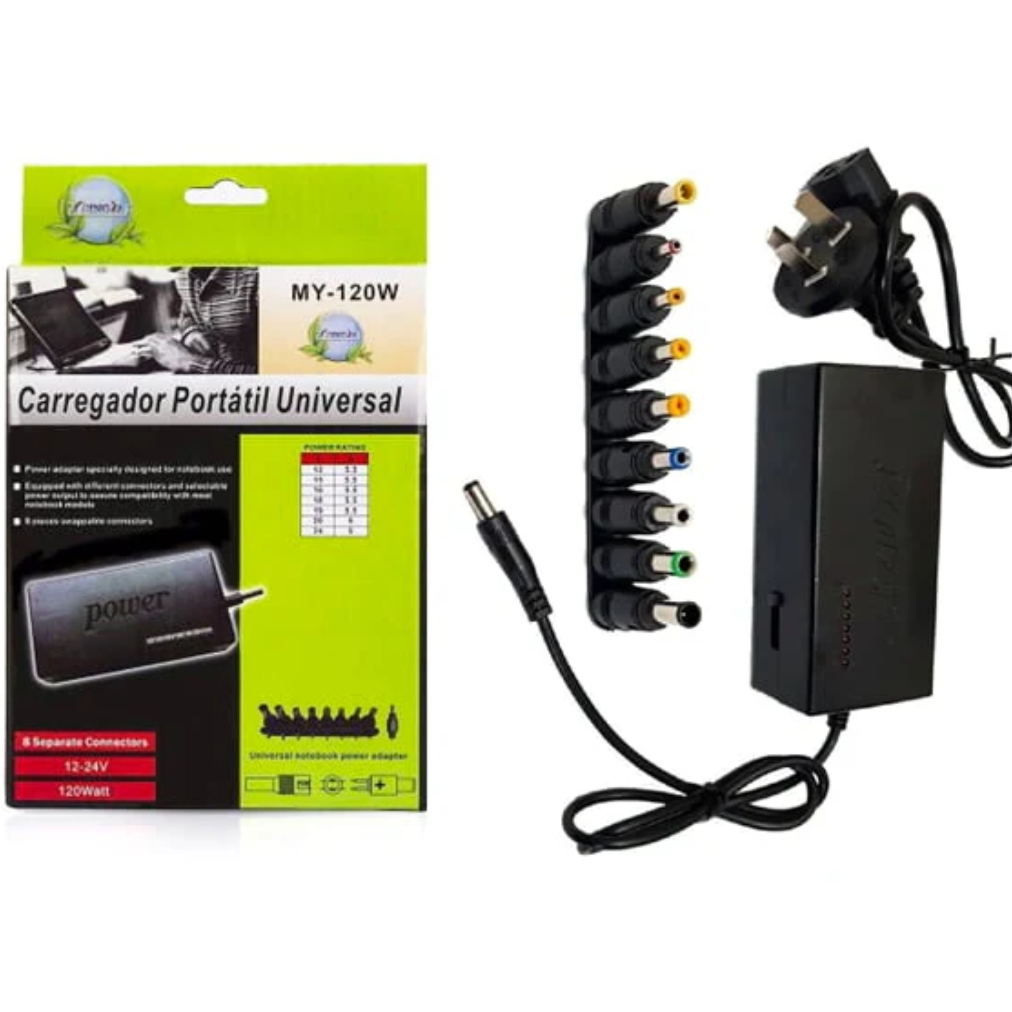 CARGADOR UNIVERSAL LAPTOP MY-120W