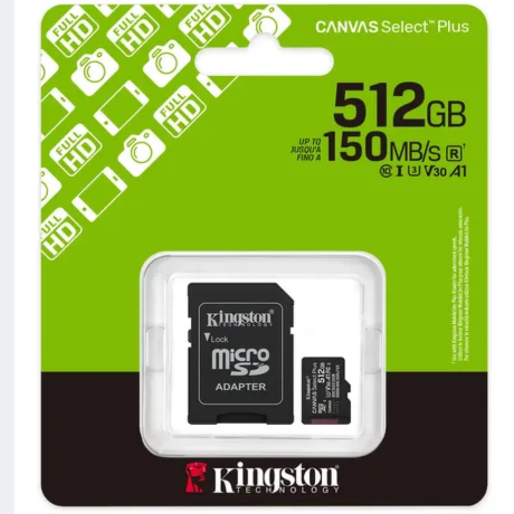MICRO KINGSTON SDCS3/512GB CLASS 10 150MB/s
