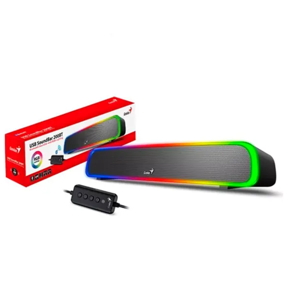 PARLANTE GENIUS SOUNDBAR 200 BT/3.5mm RGB