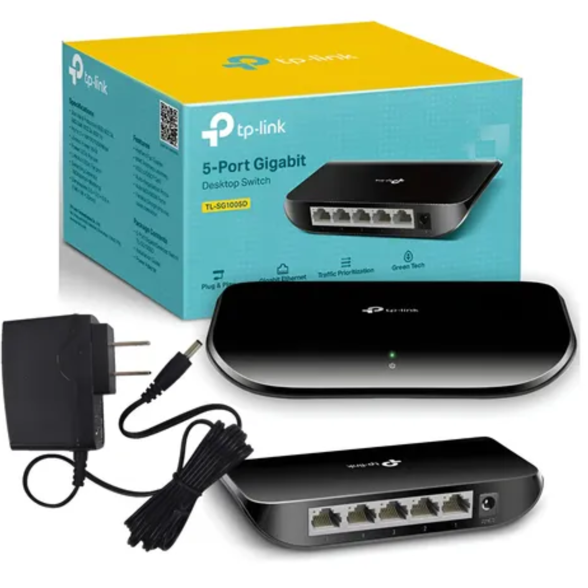 TP-LINK SWITCH TL-SG1005D 5 PUERTOS 10/100/1000Mbps