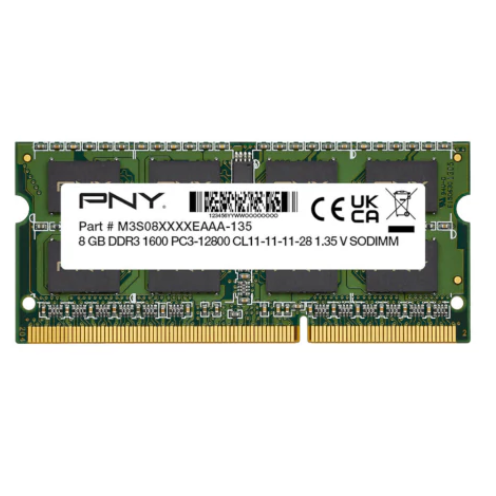 MEMORIA PNY DDR3 4GB 1600MHz LAPTOP