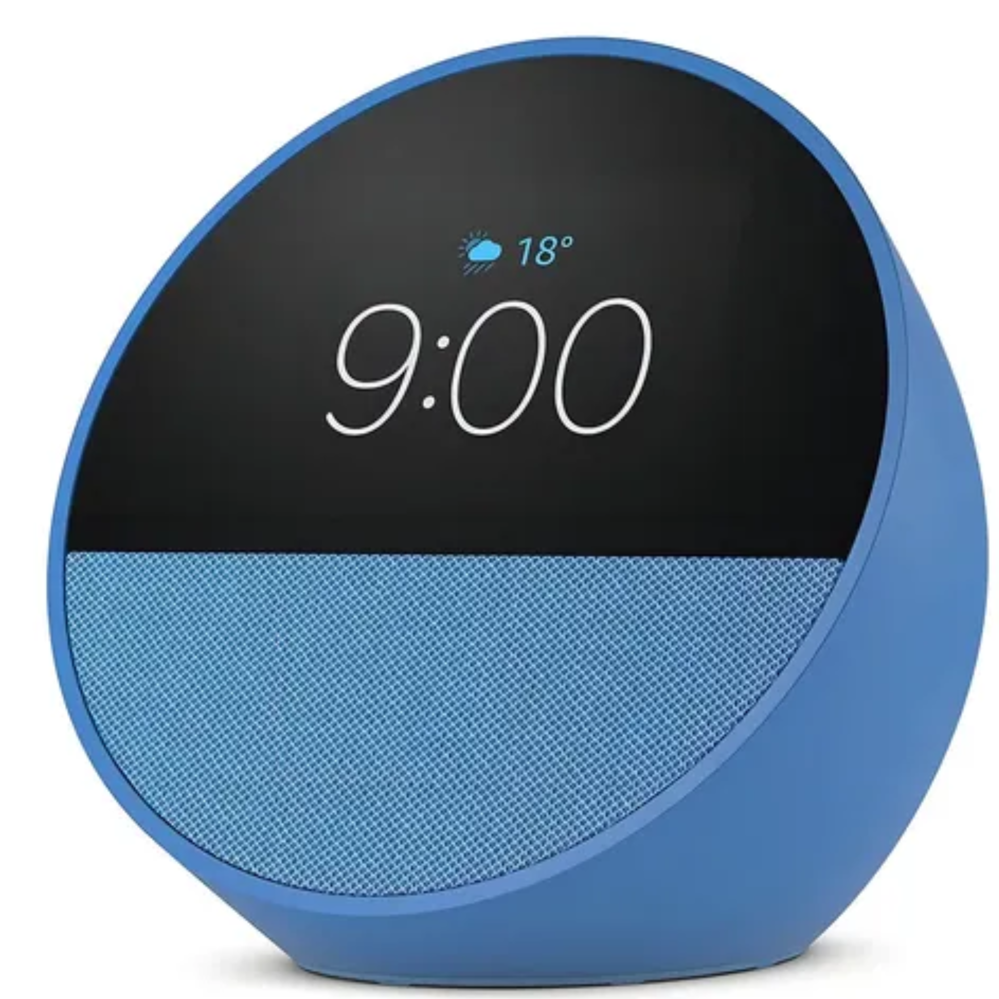 ALEXA ECHO SPOT 2.8" TOUCH BLANCO Y AZUL ORIGINALES