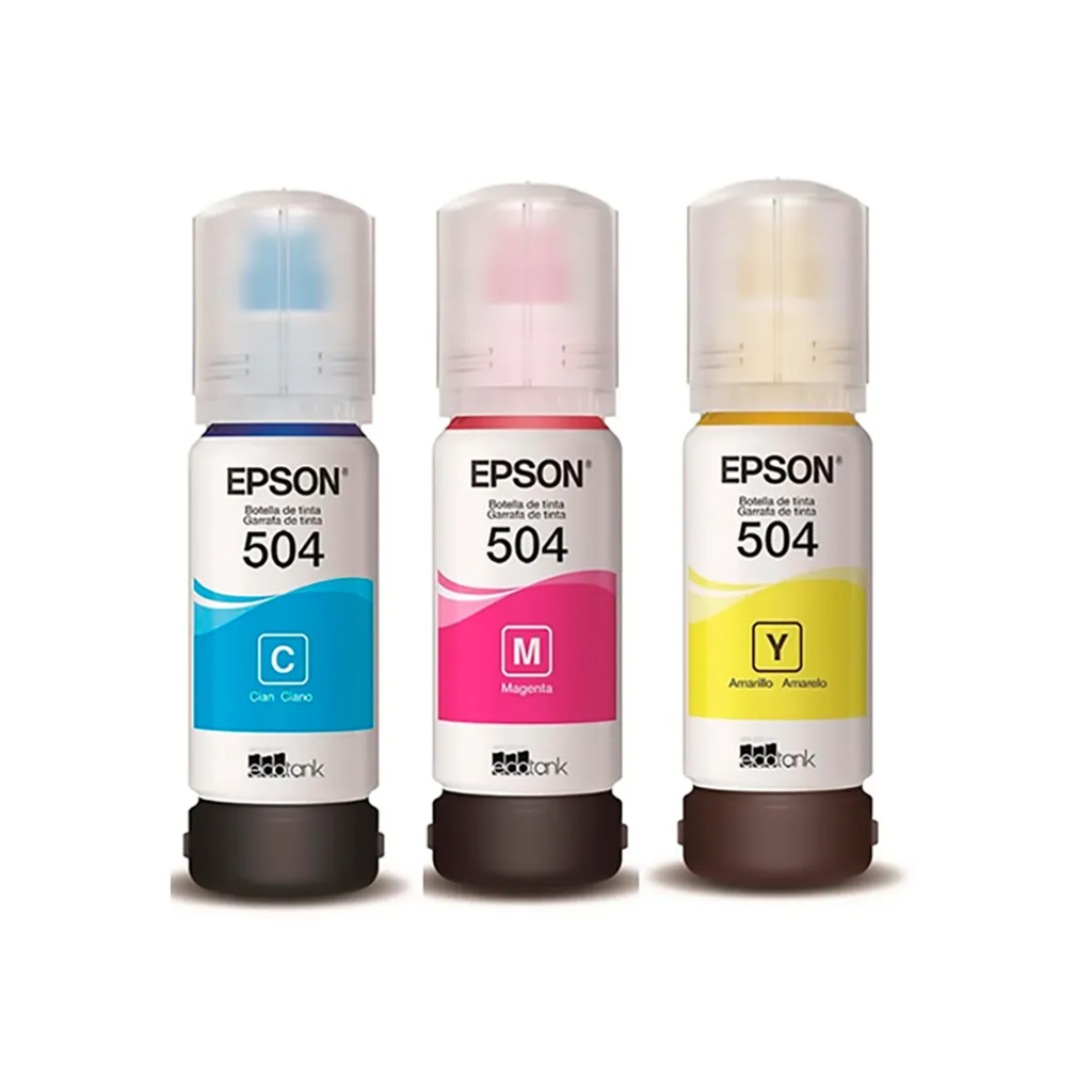 TINTA EPSON 504 AZUL, MAGENTA, AMARILLO  /L4150-L4160-L6161-L6171-L6191