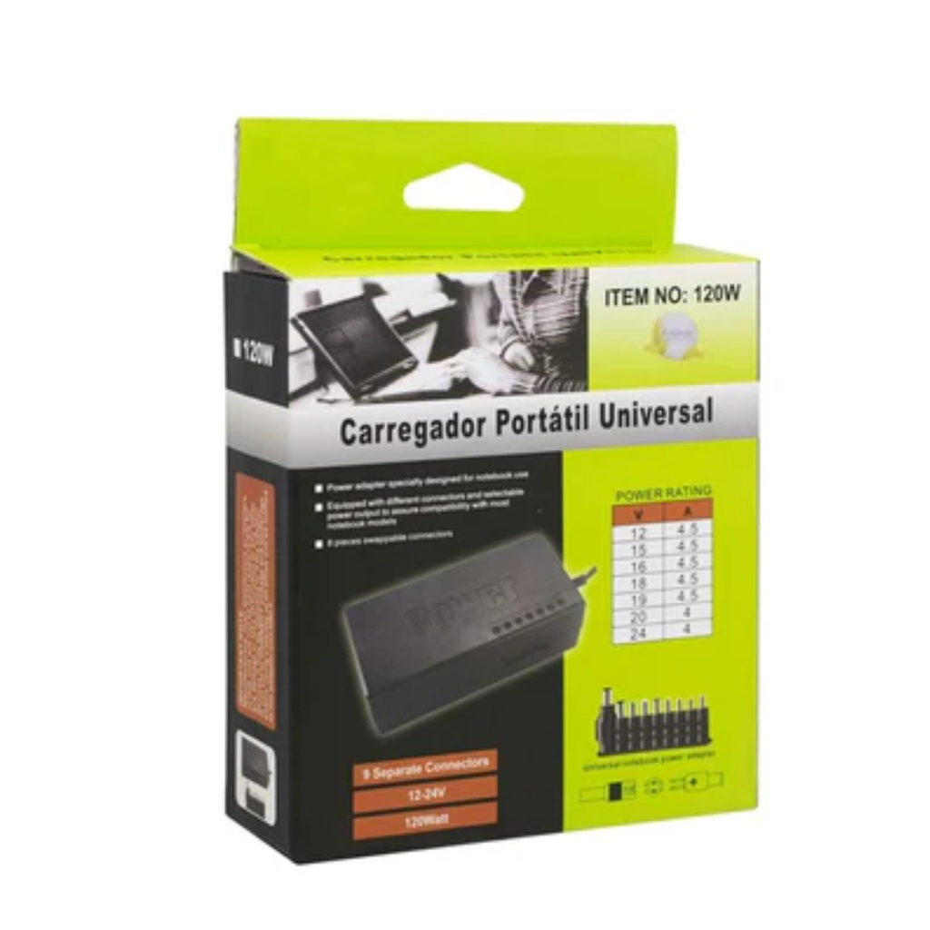 CARGADOR UNIVERSAL LAPTOP MY-120W