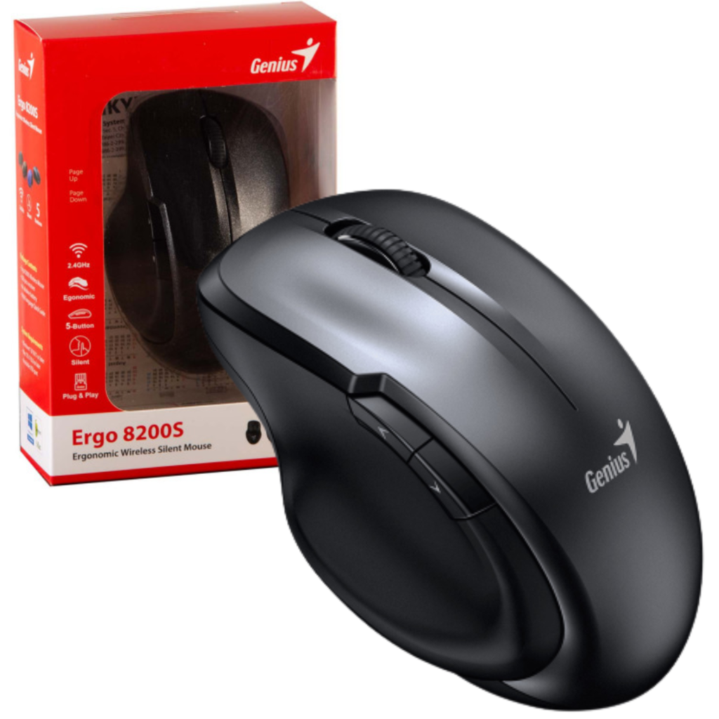 MOUSE GENIUS ERGO 8200S WIRELESS /BLACK