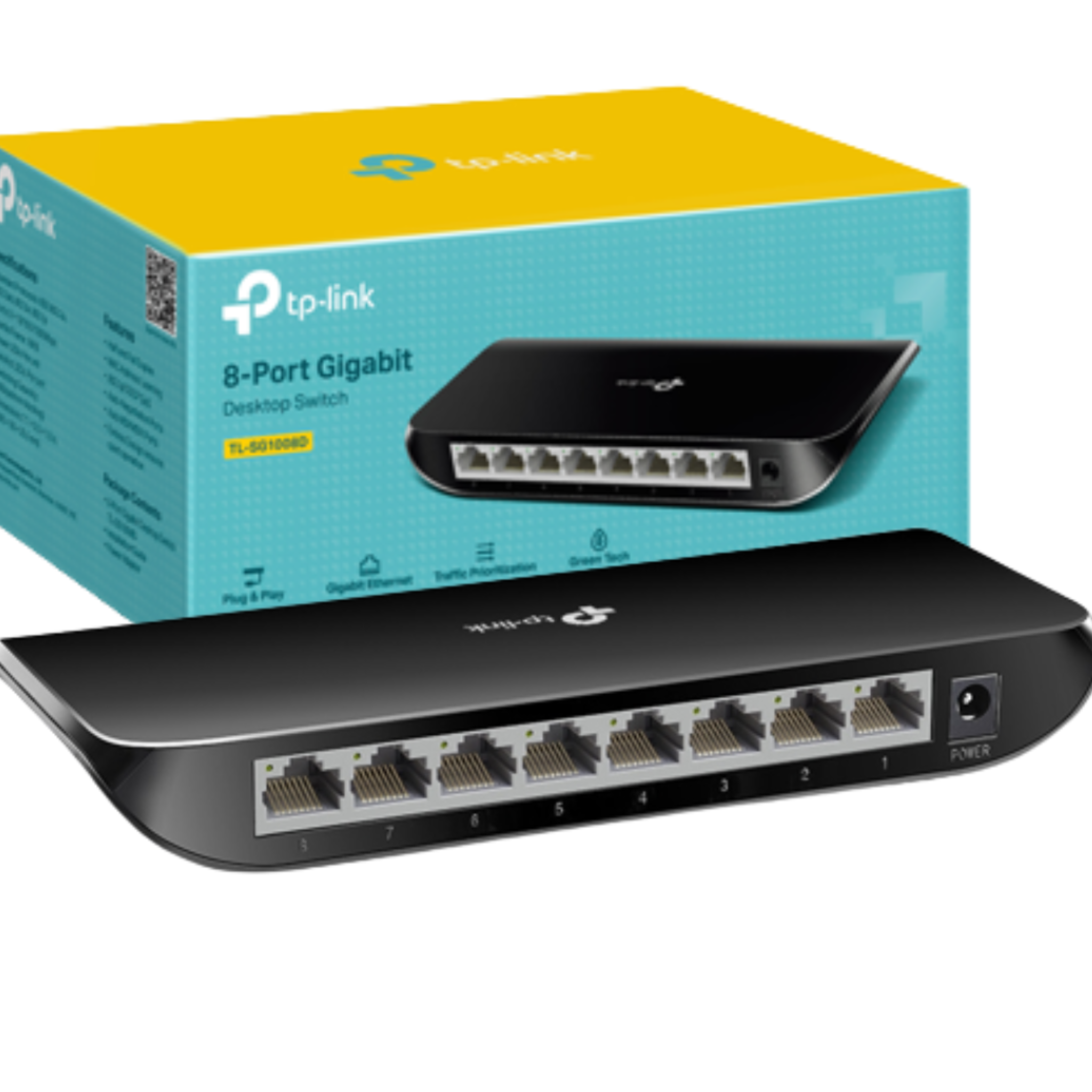 TP-LINK SWITCH TL-SG1008D 8 PUERTOS 10/100/1000Mbps