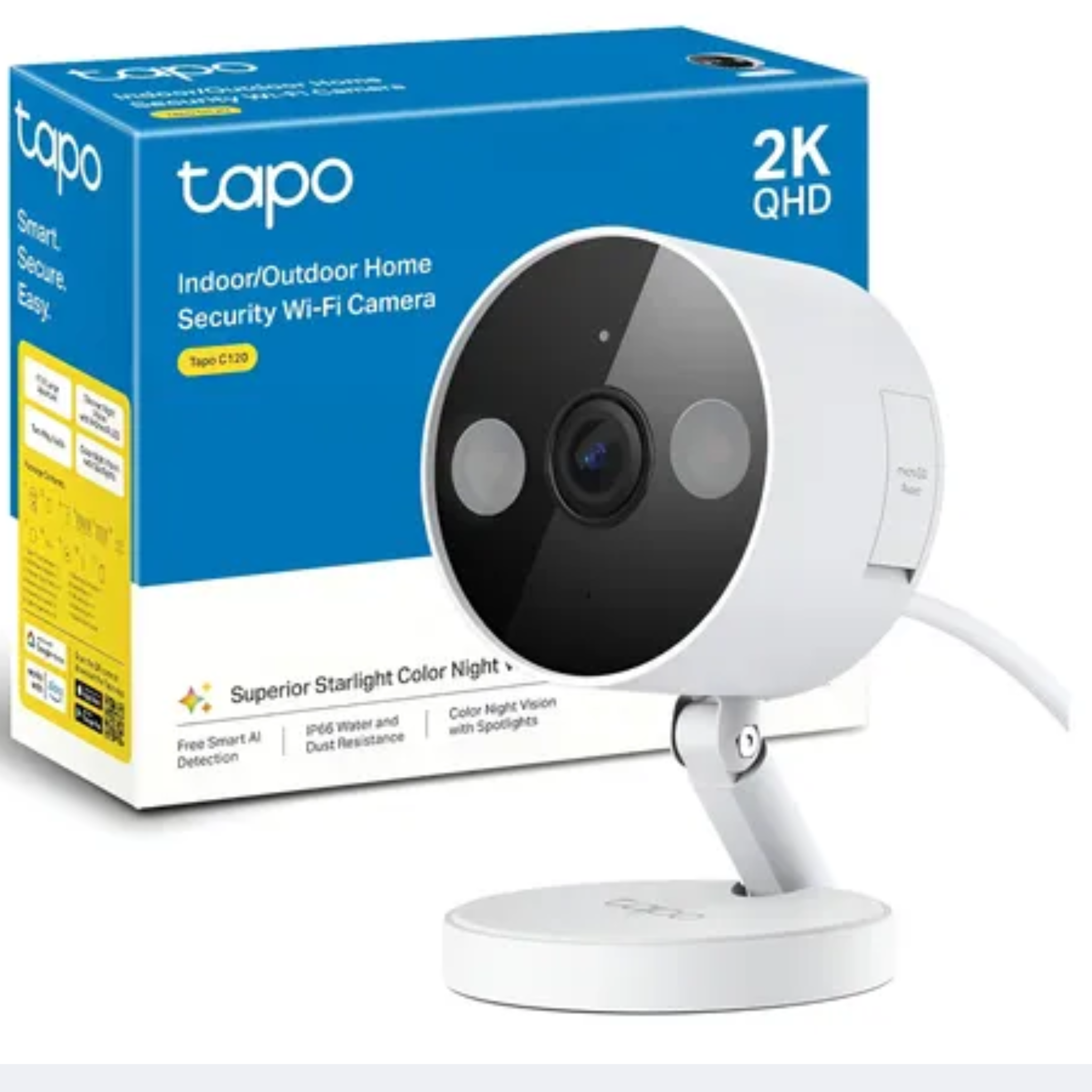 TP-LINK CAMARA IP TAPO C120 2K QHD AI EXTERIOR