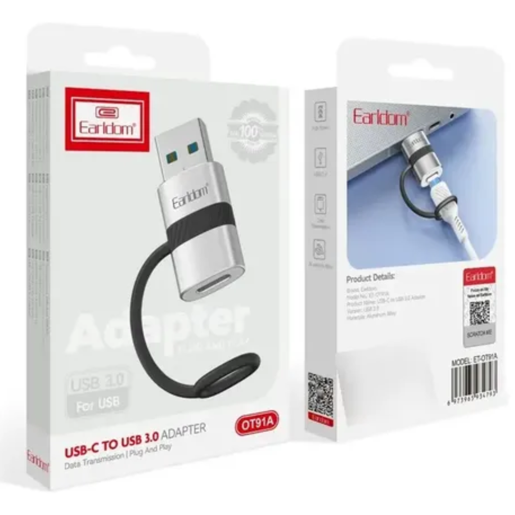 ADAPTADOR EARLDOM ET-OT91A TIPO C A USB