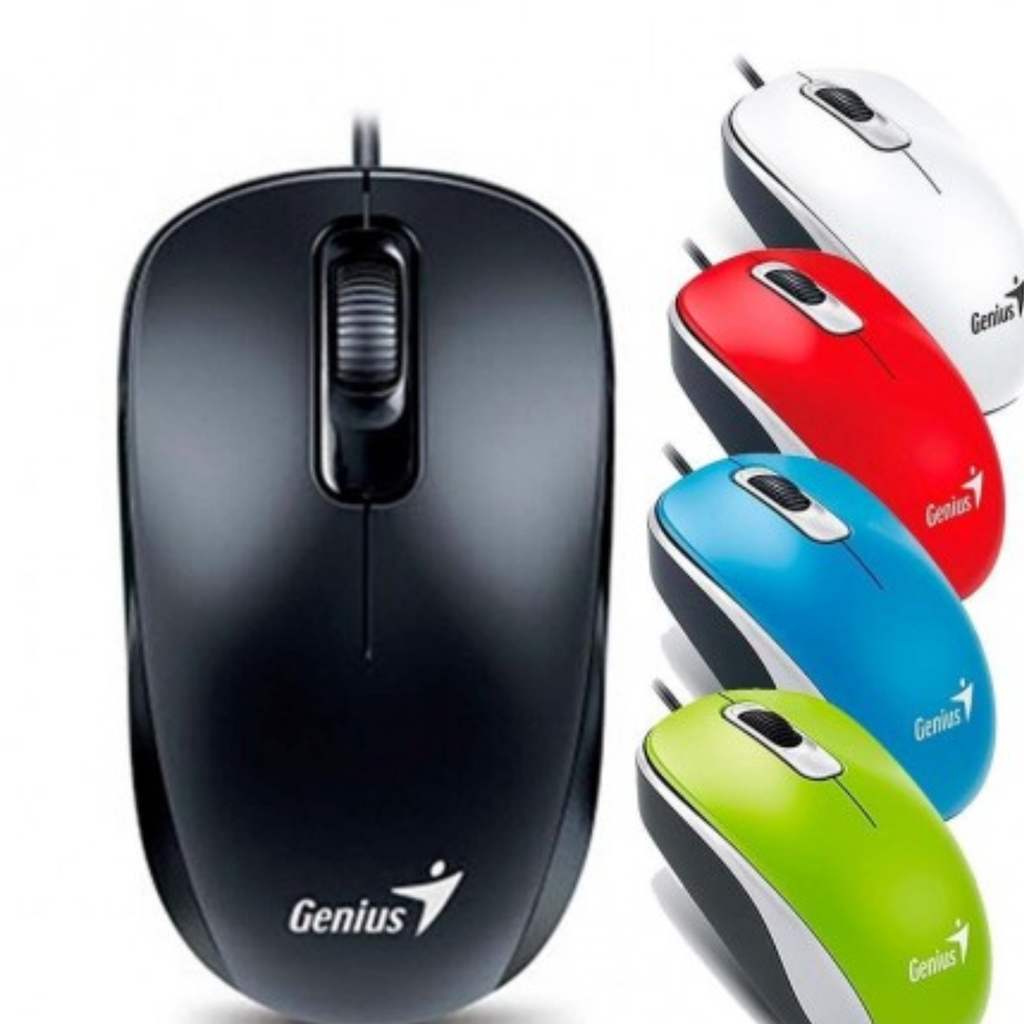 MOUSE GENIUS DX-110 USB NEGRO, AZUL, ROJO, BLANCO