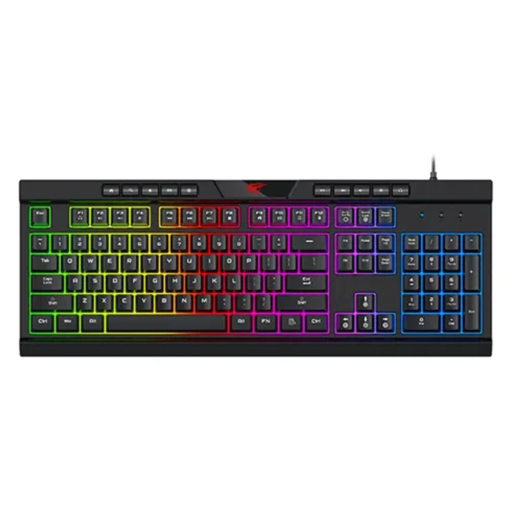 TECLADO HAVIT KB500L MULTIMEDIA RGB