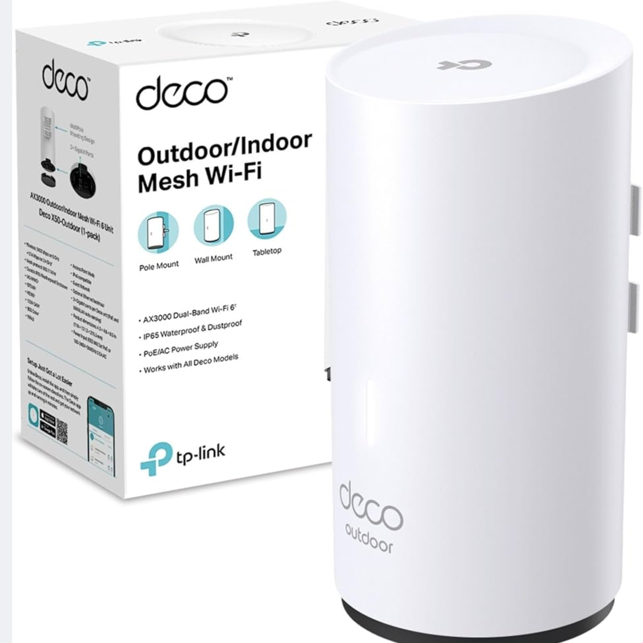 TP-LINK DECO X50 MESH AX3000 574+2402Mbps EXTERIOR