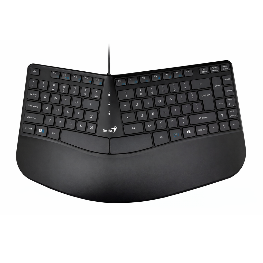 Teclado Genius Ergo KB-700 USB | Diseño Ergonómico y Confort