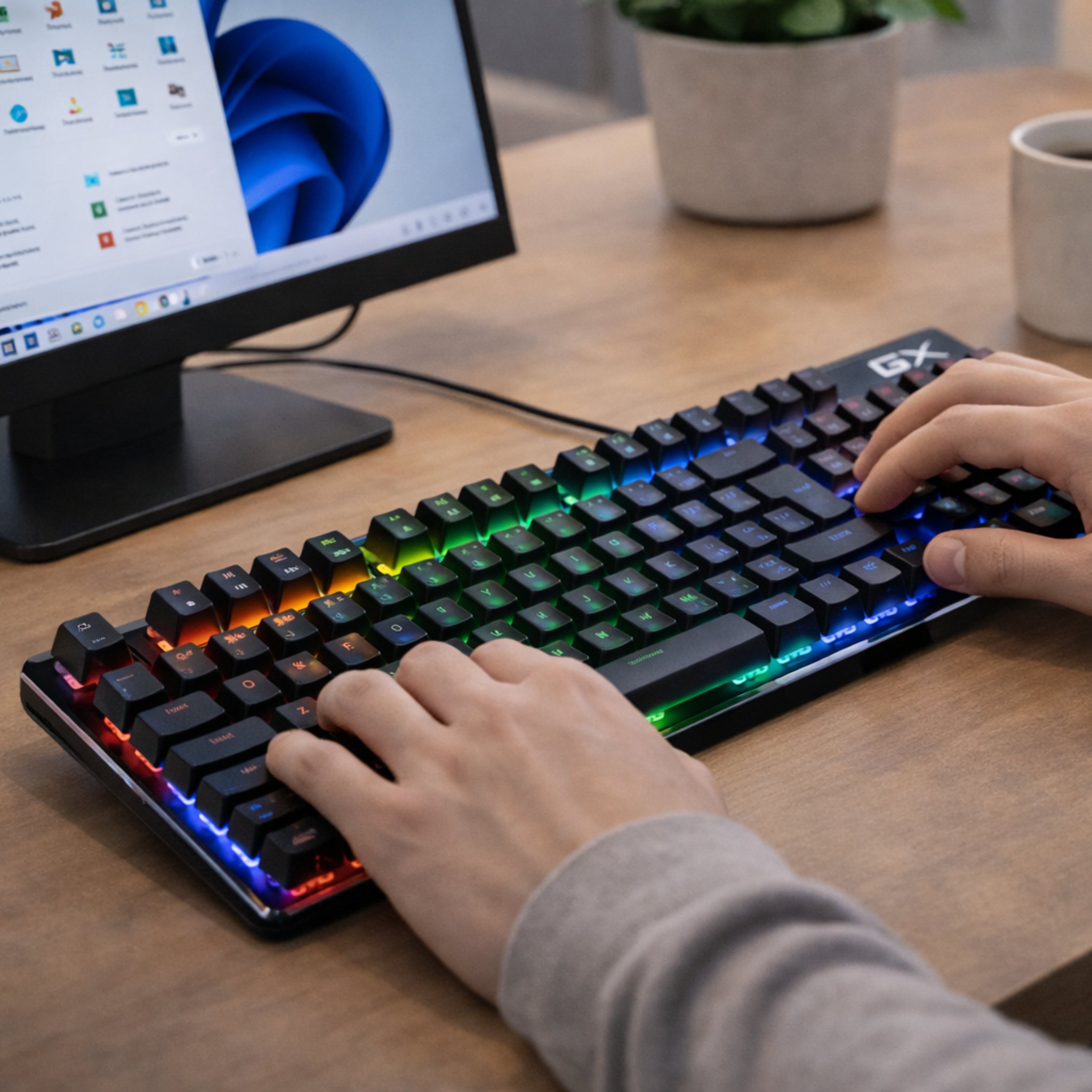 Teclado Genius Scorpion K12 Mecánico USB | Alto Rendimiento Gaming