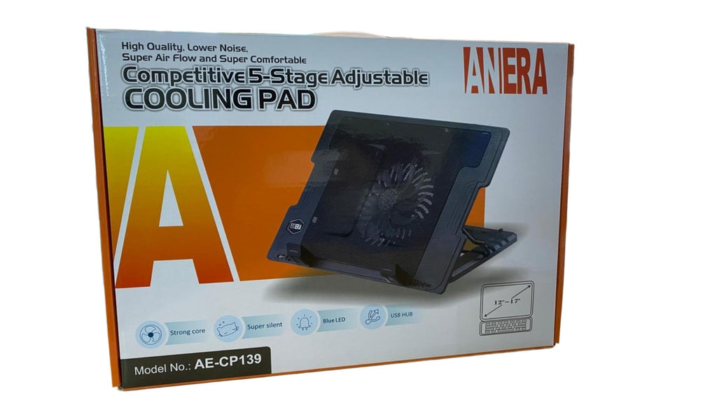 Ventilador para Laptop ANERA AE-CP139 – Hasta 17"