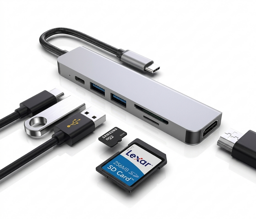 HUB MULTIFUNCIÓN ALTEK 6 EN 1 USB-C