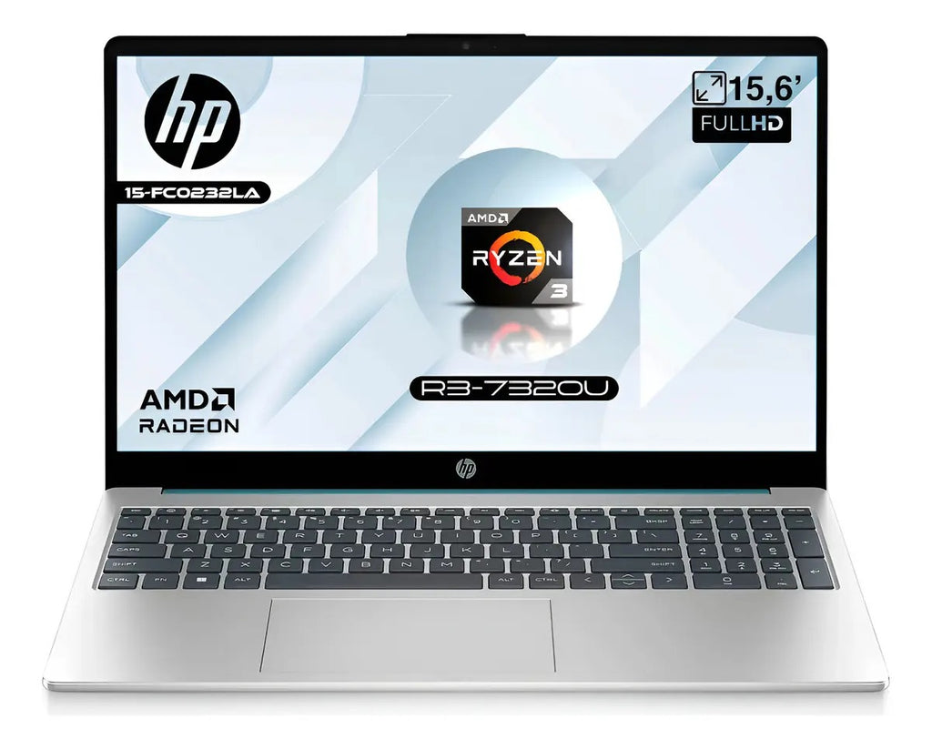 Laptop HP 15-FC0232LA RYZEN R3-7320u | 8GB | 512GB | 15.6" | 2.4GHz