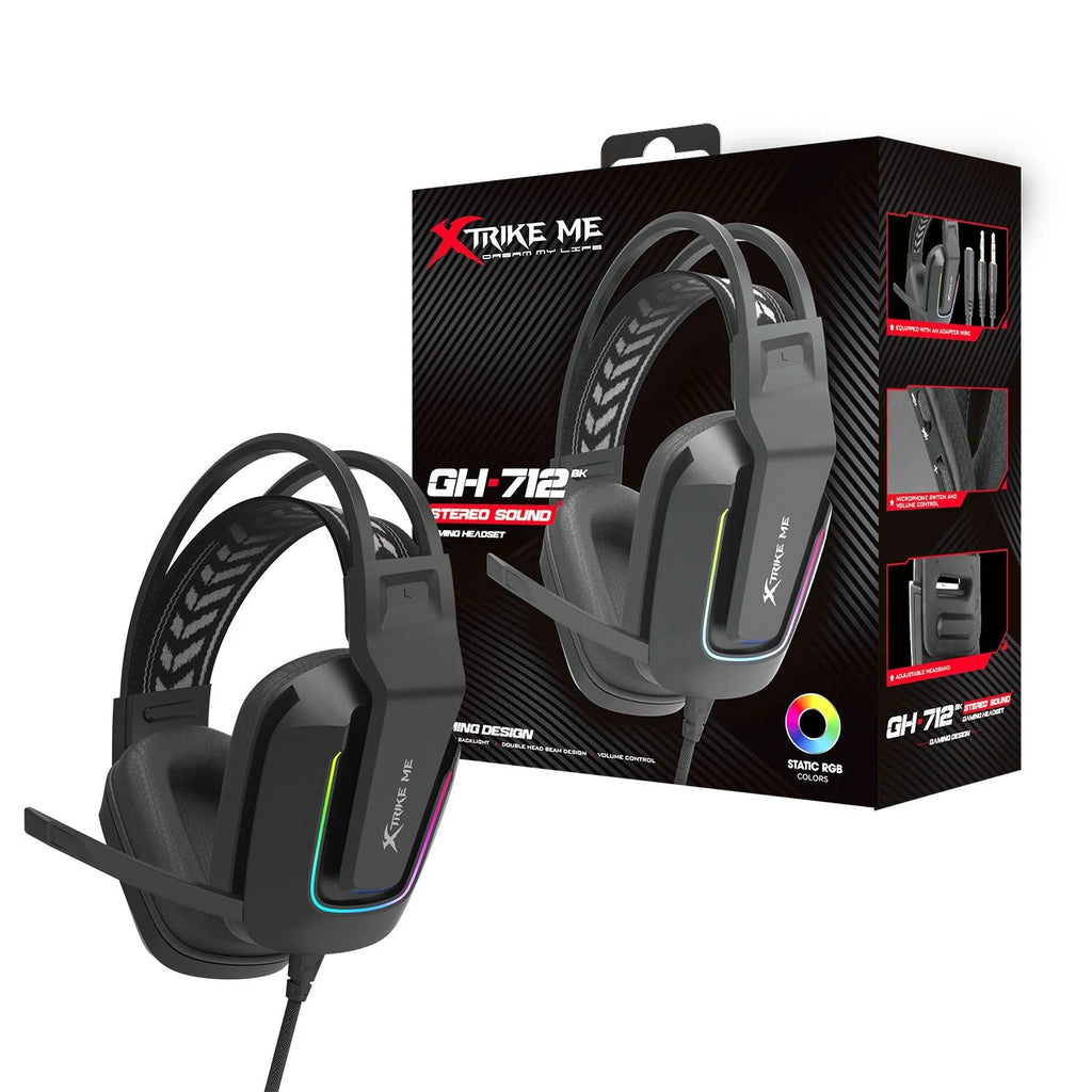 HEADSET GAMER XTRIKE ME GH-712 BLACK
