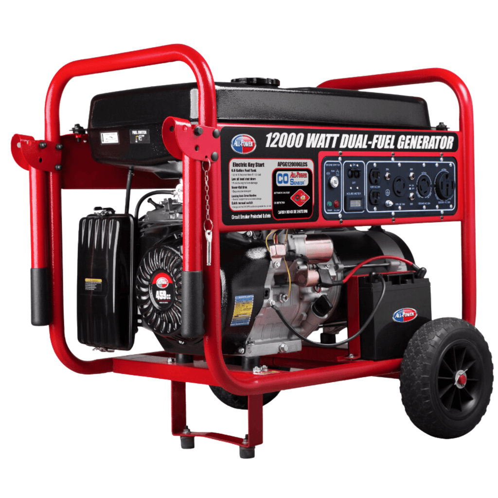 GENERADOR ELÉCTRICO ALL POWER 12000W GASOLINA / GAS (DUAL FUEL)