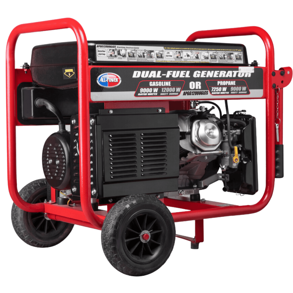 GENERADOR ELÉCTRICO ALL POWER 12000W GASOLINA / GAS (DUAL FUEL)