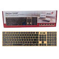 Teclado Genius SlimStar 7250BT Wireless + Bluetooth | Diseño Wood